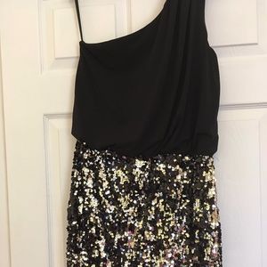 Black Sequined Dress